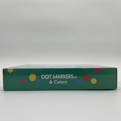 Jar Melo Washable Dot Markers, 6 Colors Paints with 108 PDF & Multicolor