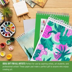 11″ x 14″ Extra Heavy-Weight Acrylic Painting Paper Pad 246lb 12-Sheets (2-Pads)