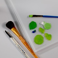 Ultra-Clear Tempered Glass Paint Palette for Acrylic & Oil Painting – 1/4″ Th…