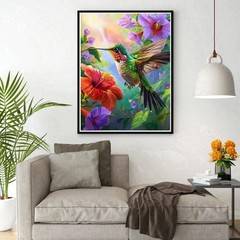 DPHERO Hummingbird Diamond Painting Kits for Beginners 20 cm x 30 cm, USYZ593