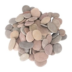 [About 94 PCS – 100 PCS](18 Pounds) Craft Rocks,Painting Rocks,2.1″-3.5″ Rive…