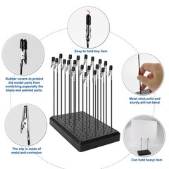 GJJC09B 1PC Painting Stand Base and 15 X 10Cm (Base) And 19Cm (Clip), Black