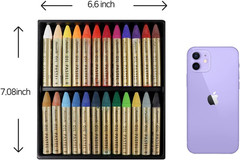 Water-Soluble Oil Pastels for Artists 24 Colors, Soft Watercolor Art Sticks, …