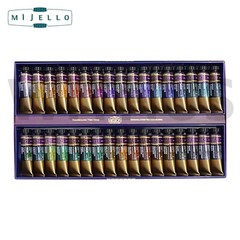 Mijello Mission Tourmaline Two Tone Granulation Watercolor Set of 34 MGC-8034