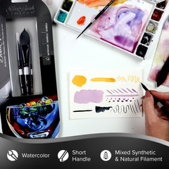 Silver Brush WC-3000S Black Velvet Watercolor 3 Pc, Master Set