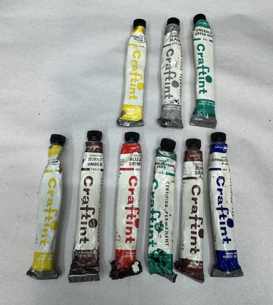 vintage craftint paint lot permanent oil paints