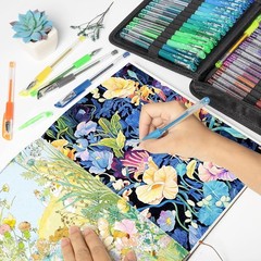 Ultimate 100-Color Glitter Gel Pens with Case – Non-Toxic for Safe Creative Fun