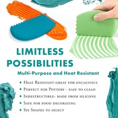White Catalyst Wedge Tool – Ergonomic Paint Manipulation for Creative Artists