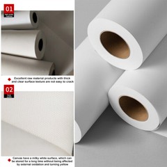 Canvas Roll 36”x100′ Premium Matte 290gsm Waterproof Polyester Painting Canvas