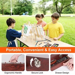 140pcs Art Set Professional Drawing Painting Supplies Kit for Adults Kids Artist