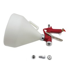 1.5 Gallon Air Hopper Spray Paint Gun Texture Wall Painting Sprayer W/ 3 Nozzle