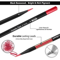 75 Pack Premium Black Edition Colored Pencils for Adults Coloring – 72 Colori…