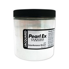 Jacquard Pearl Ex Pigment Powder 4oz Interference Green – Loose Mica Powder f…
