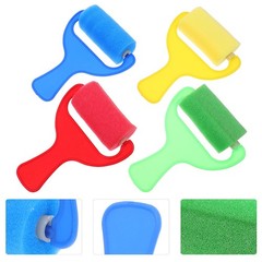 8Pcs Versatile Sponge Paint Brushes with Ergonomic Grip for Smooth Painting