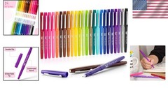 Vibrant 24-Pack Felt Tip Pens – Smooth Lines, Fast Drying for Art and Journals