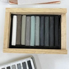 Jack Richeson Assorted Sauce Charcoals With Cretacolor Grey Colors Pastels NMore
