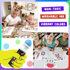 50 Dot Markers Bulk Classroom Pack (10 Colors W/Gold, 5 Activity Books) | Was…
