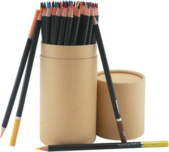 Colored Pencils for Adult Coloring Books, 72 Colors Drawing Pencils with Oil-Bas