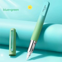 HERO 9338A Fountain Pen 0.38mm Gradient Magnetic Cap Gift Box Ink Cartridges