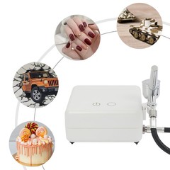White Airbrushing Tool Kit High Pressure Air Brush Tools With Air Compressor