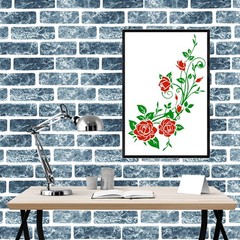 4Pcs Brick Stencils for Painting Walls 17 x10 17 x 10 inches, white clear