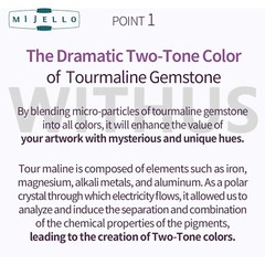 Mijello Mission Tourmaline Two Tone Granulation Watercolor Set of 34 MGC-8034
