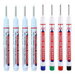8Pcs/Set 20Mm Deep Hole Long Nib Head Markers for Metal Perforating Pen Waterpro