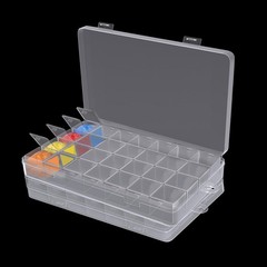 2 PCS Airtight Paint Storage Palette Box 28 Wells Independent Inner Box with …