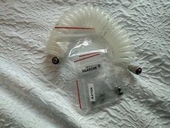 Iwata Hi-Line Total Control HP-CH Airbrush AND Sparmax Air Compressor -READ DES.