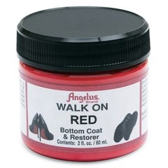 54AS Angelus Leather Walk On Red Bottom Coat & Restorer 2 Oz.