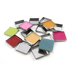 30 Pieces Empty Square Metal Tin Palette 30 Count (Pack of 1), Silver Tone