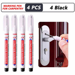4pcs 20mm Deep Hole Marker Pens Waterproof Long Nib Woodworking Set – NEW