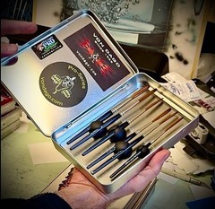LEAK PROOF Metal BRUSH BOX to Store / Hold “”your”” Pinstriping Brushes