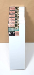 6-Pk Da Vinci 4″x12″x3/4″ Pro Ultra Smooth Gesso Panels-Cradled Board-Art/Photos
