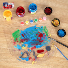 4Pcs Acrylic Paint Palette,Paint Pallet,Art Palette,For DIY Art or Oil Watercolo