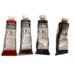 Vintage Liquitex Artist’s Oil Color Paint Alizarine Crimson Van Dyke Burnt Umber