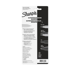 Sharpie Retractable Permanent Markers, Ultra Fine 1 Count (Pack of 3), Black