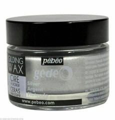 Gilding wax 30ml jar Empire Renaissance gold or Silver craft wax Pebeo Gedeo