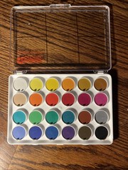 Angora Opaque Watercolor Set of 24 Pans (95960120) New In Box LOOK pan set 👀