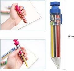 1/2/4PCS 8 In 1 Crayons, Multicolor Crayons Retractable Crayon Pens