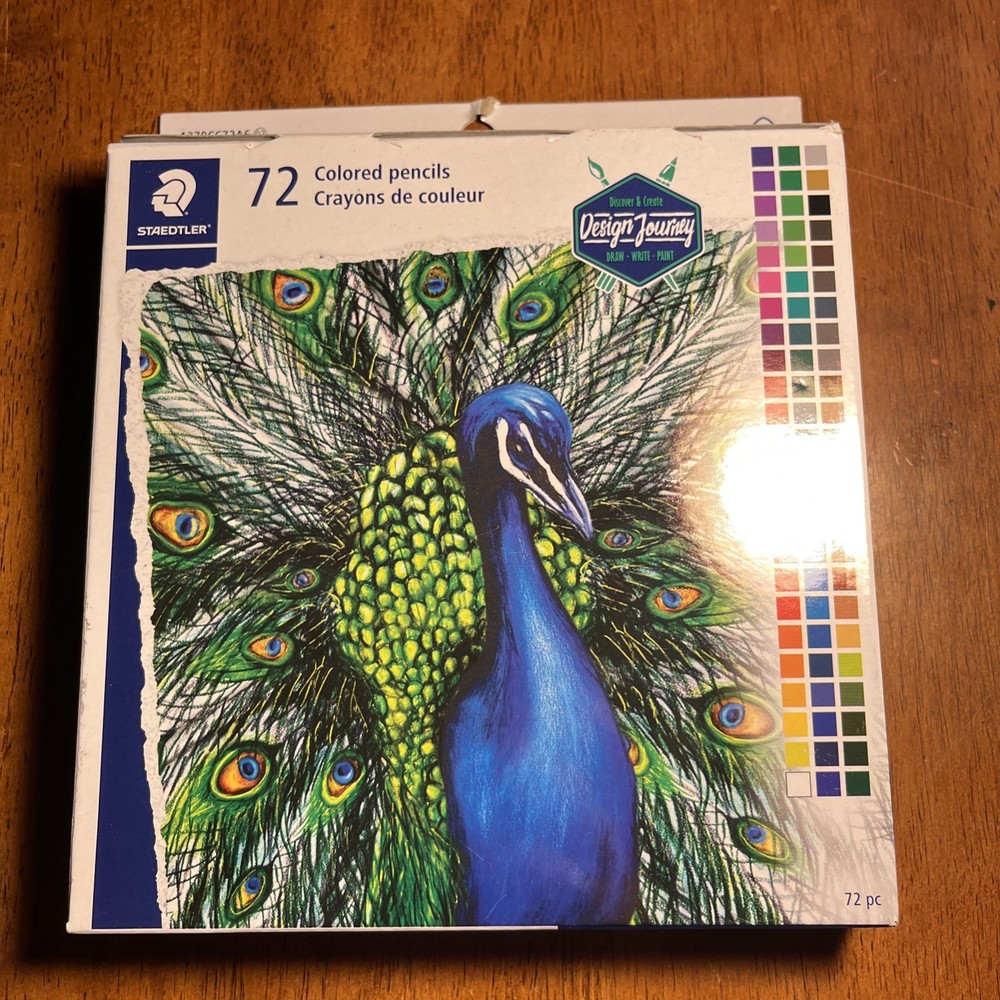 Staedtler Colored Pencils 72 Colors Triangular Barrel Sharpened NEW Artists