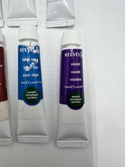 Reeves Acrylic Paint 10ml Lot of 18 Tubes, Unused