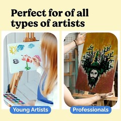 Chalkola 8×10 Canvas for Painting (15 Pack) – Small Canvases for Painting | 100%