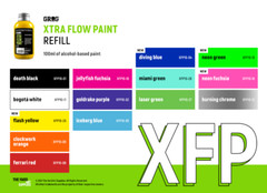 GROG Xtra Flow Paint 100ml Alcohol-based Low-Viscosity Refill Graffiti Art
