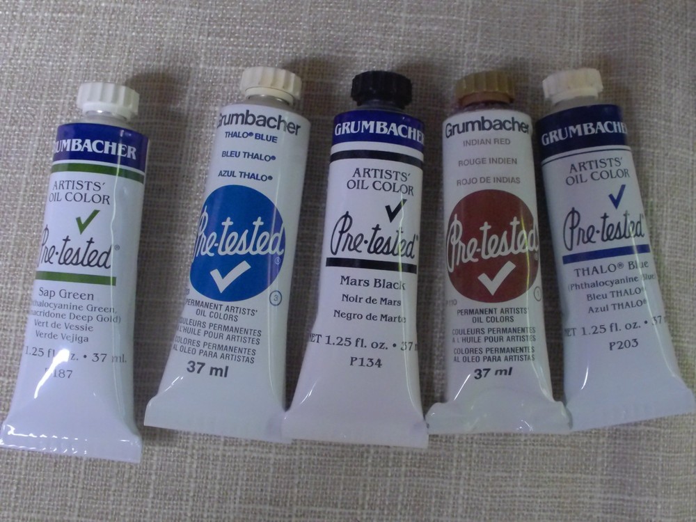 5 Vintage Grumbacher Artist Oil Paint 1.25 Fl Oz – ART SUPPLIES