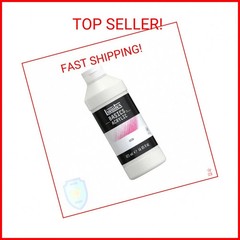 Liquitex BASICS Gesso Surface Prep Medium, 473ml (16-oz) Bottle, White
