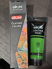 Colorful Acrylic Leather Paint 2.5oz Green – Shoe Painting Bag Decor, Jacket
