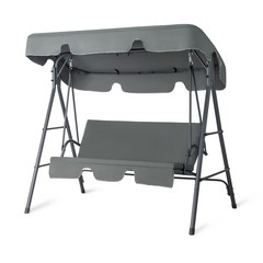 68*43*60 inch Dark Gray KD Style with Cushion Canopy Iron Oxford Fabric 250kg