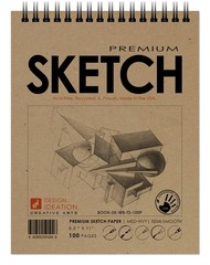 Sketch. Wire Bound Sketchbook. Top Spine. Multi-Media. (8.5″ x 11″) WB-50100-…