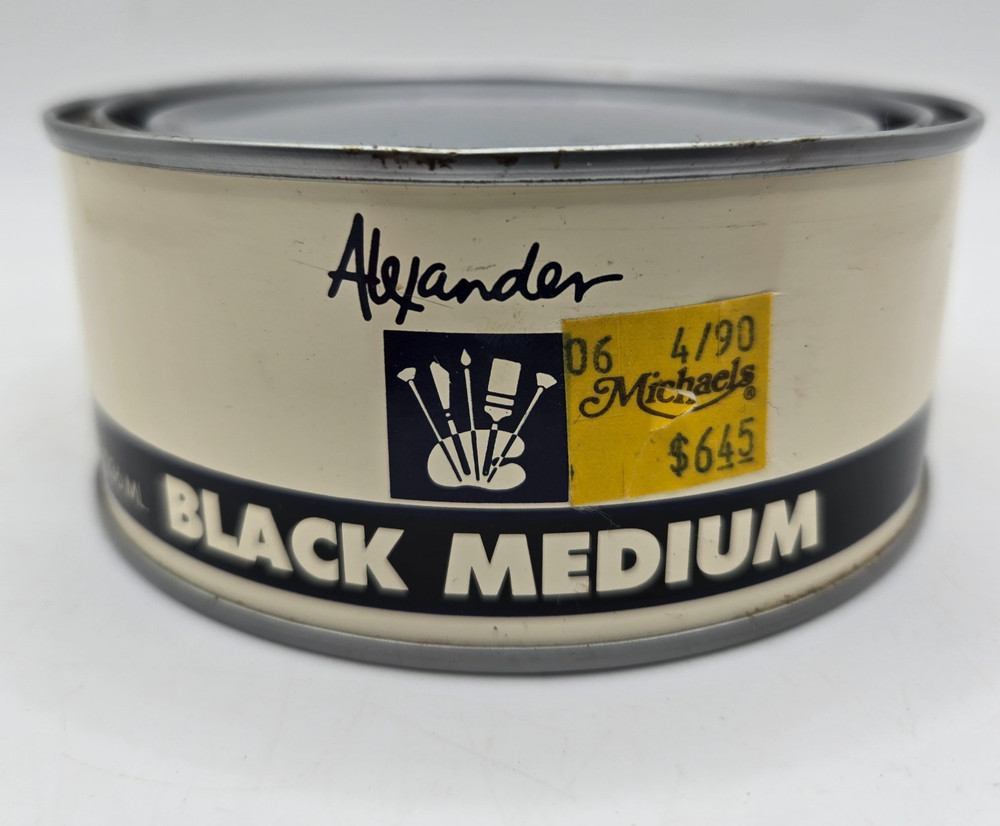 Black Medium 8 oz – Canvas Prep for Artists – Alexander – Wet on Wet